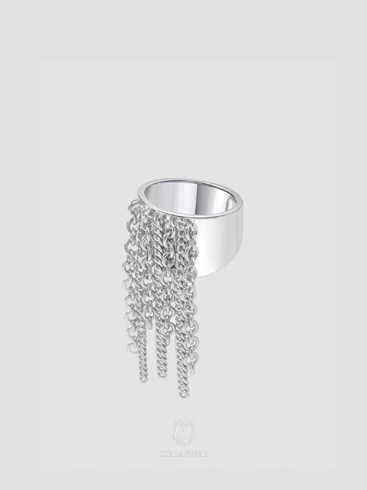 Lunara Tassel Chain Ring