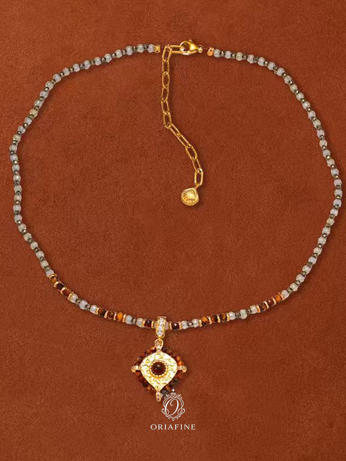 Madera Tiger Eye Pendant Necklace