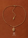 Elaroque Enamel Carnelian Necklace