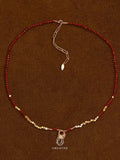 Nerissa Red Agate Strand Necklace