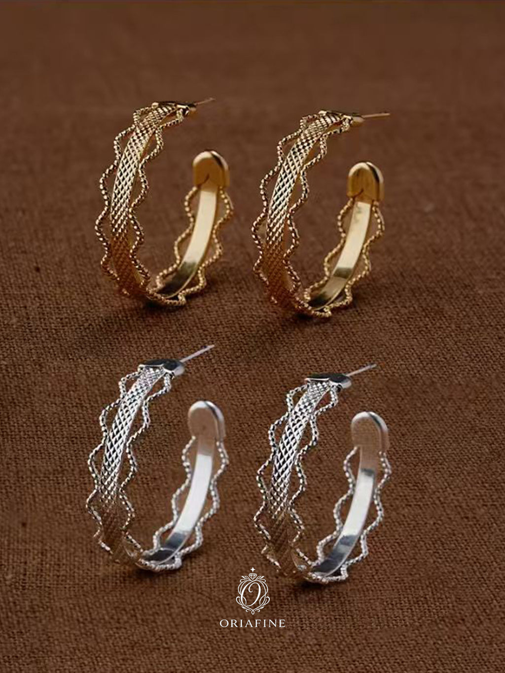 Elarisse Lace Halo Earrings