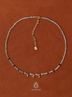 Azurea Citrine Ocean Bead Necklace