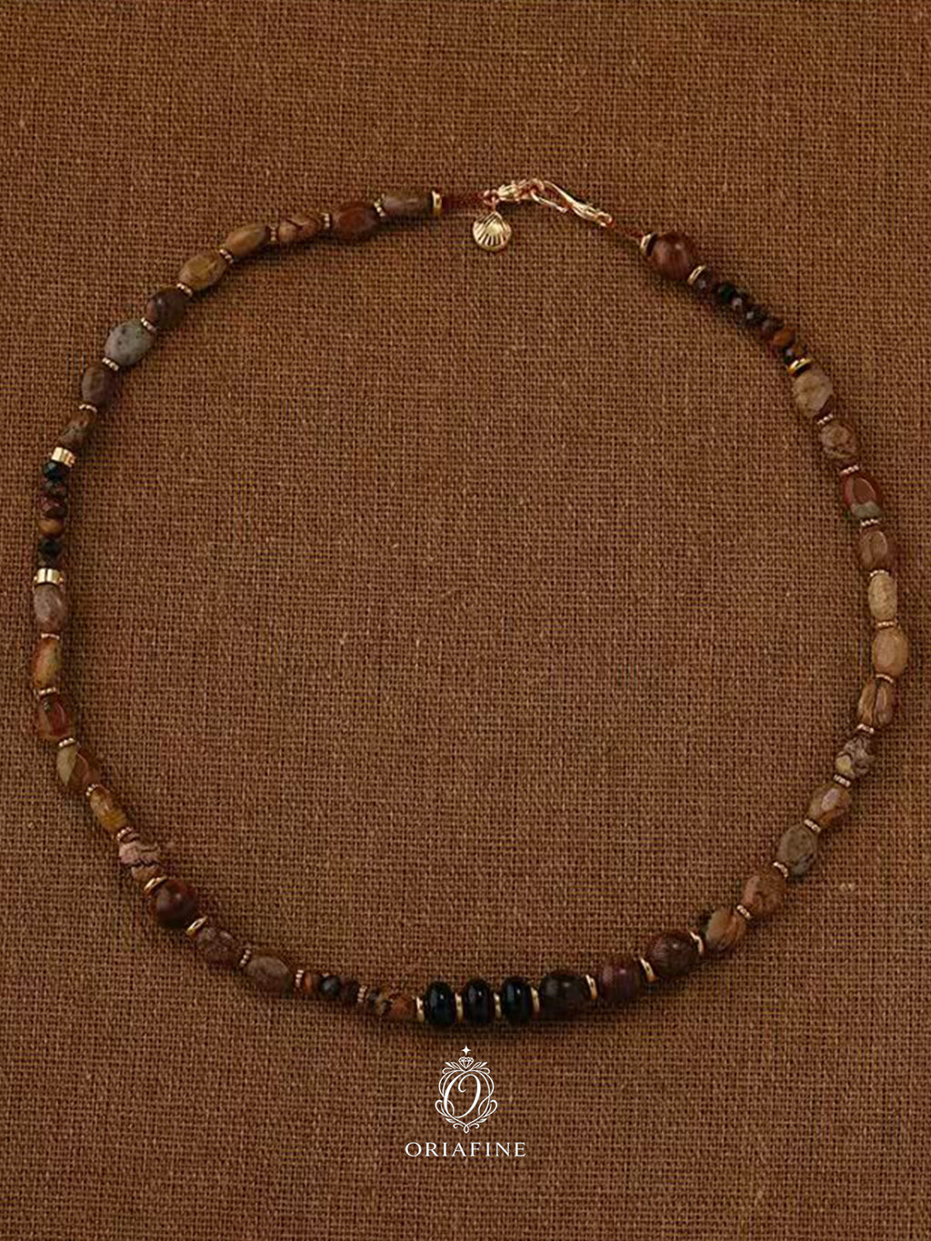 Terranova Jasper Wood Necklace