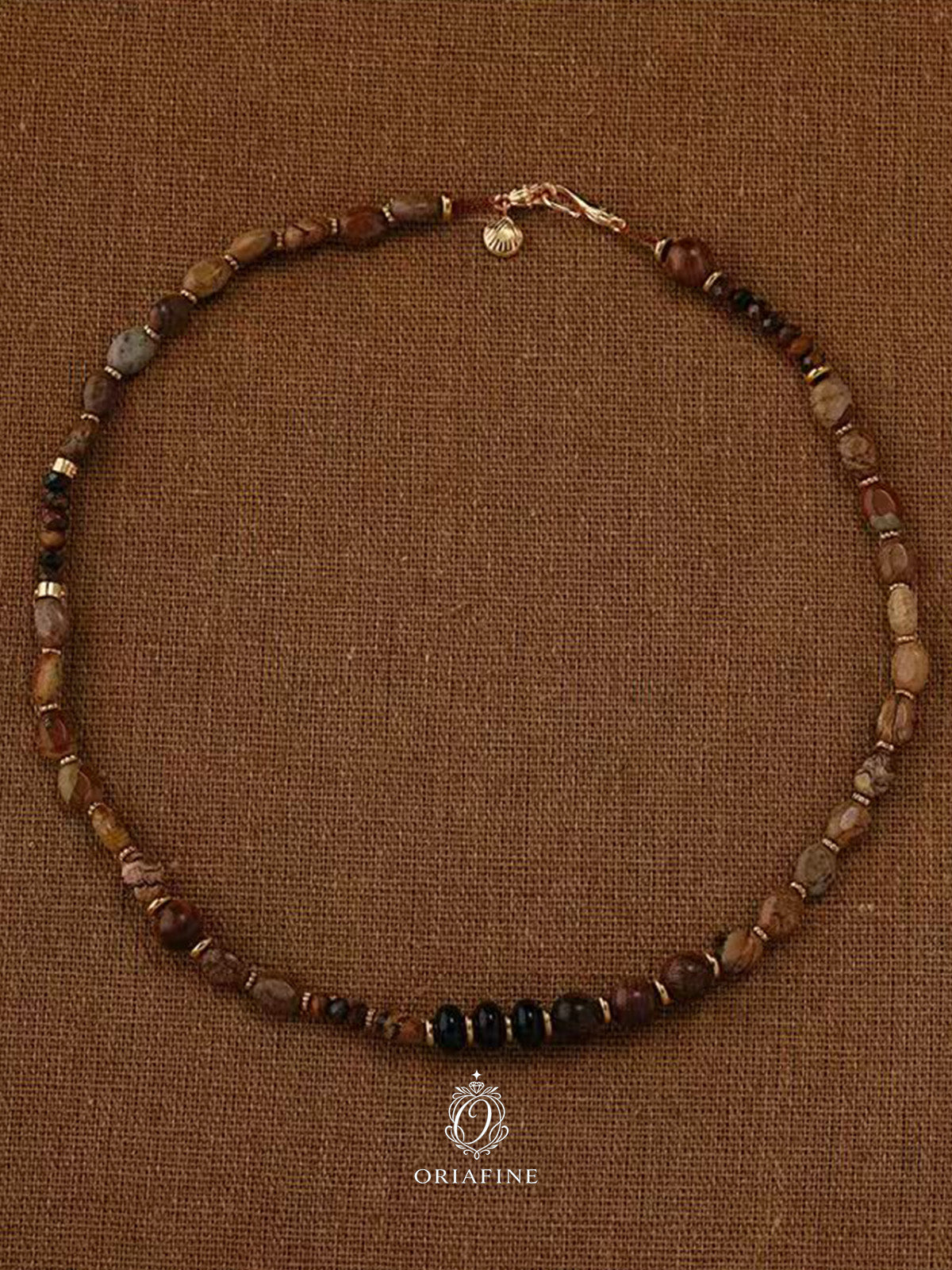 Terranova Jasper Wood Necklace