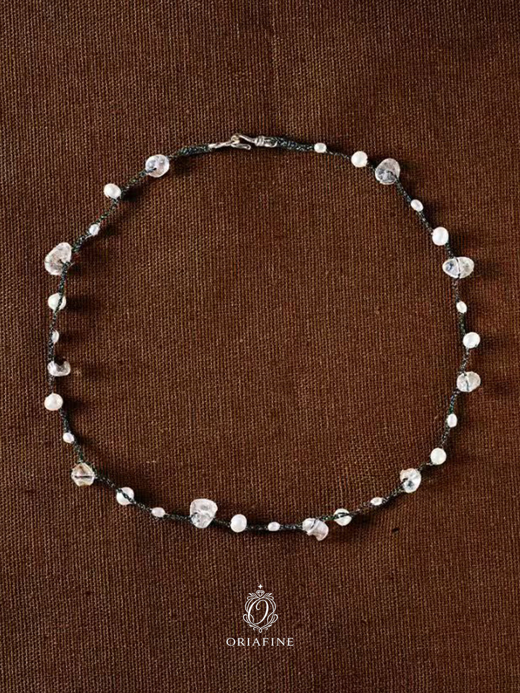 Aureline Crystal Woven Necklace