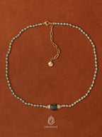 Azure Song Beaded Choker Necklace