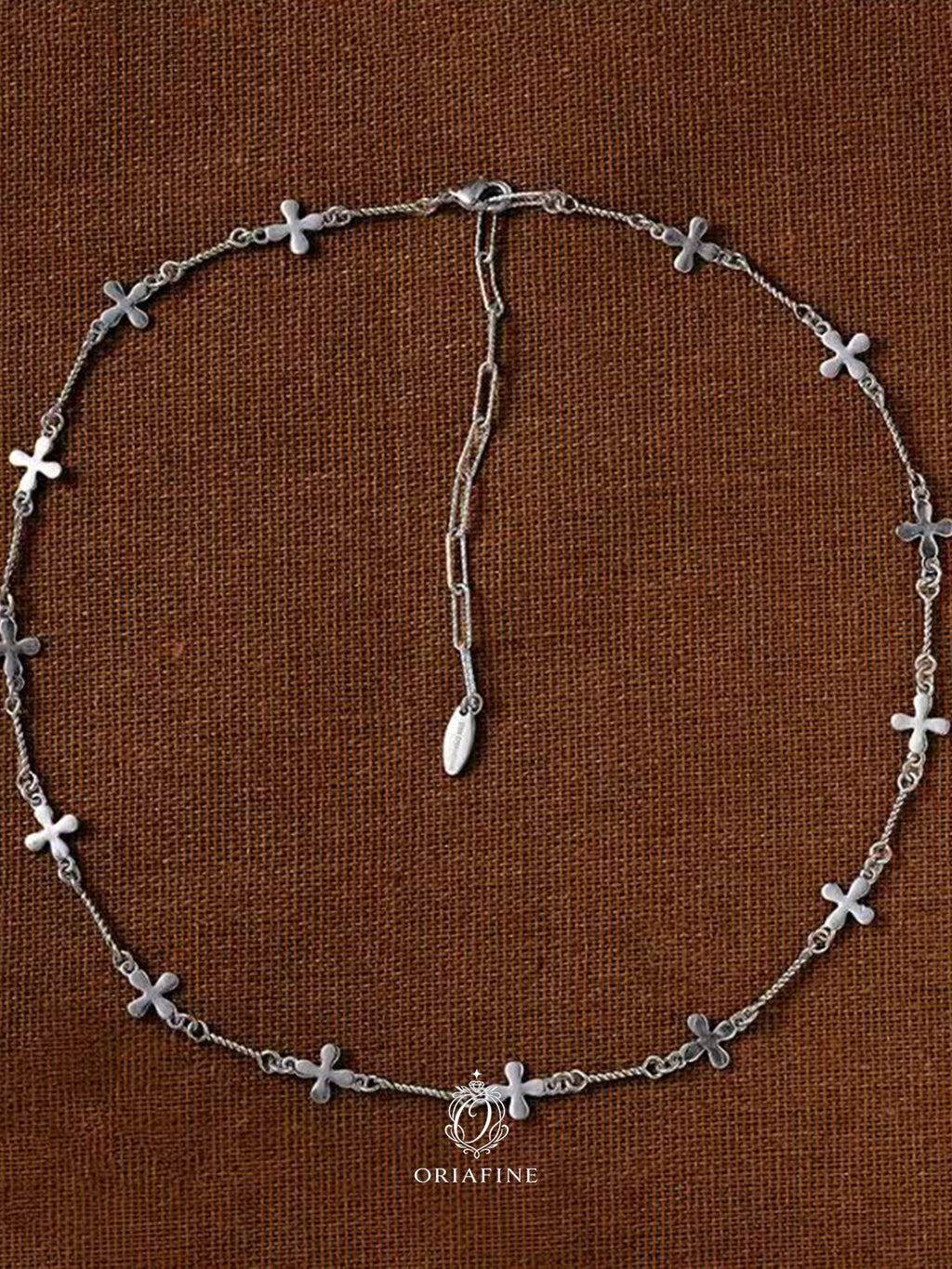 Silvara Cross Bloom Necklace