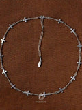 Silvara Cross Bloom Necklace