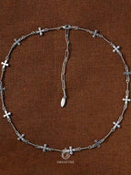 Silvara Cross Bloom Necklace