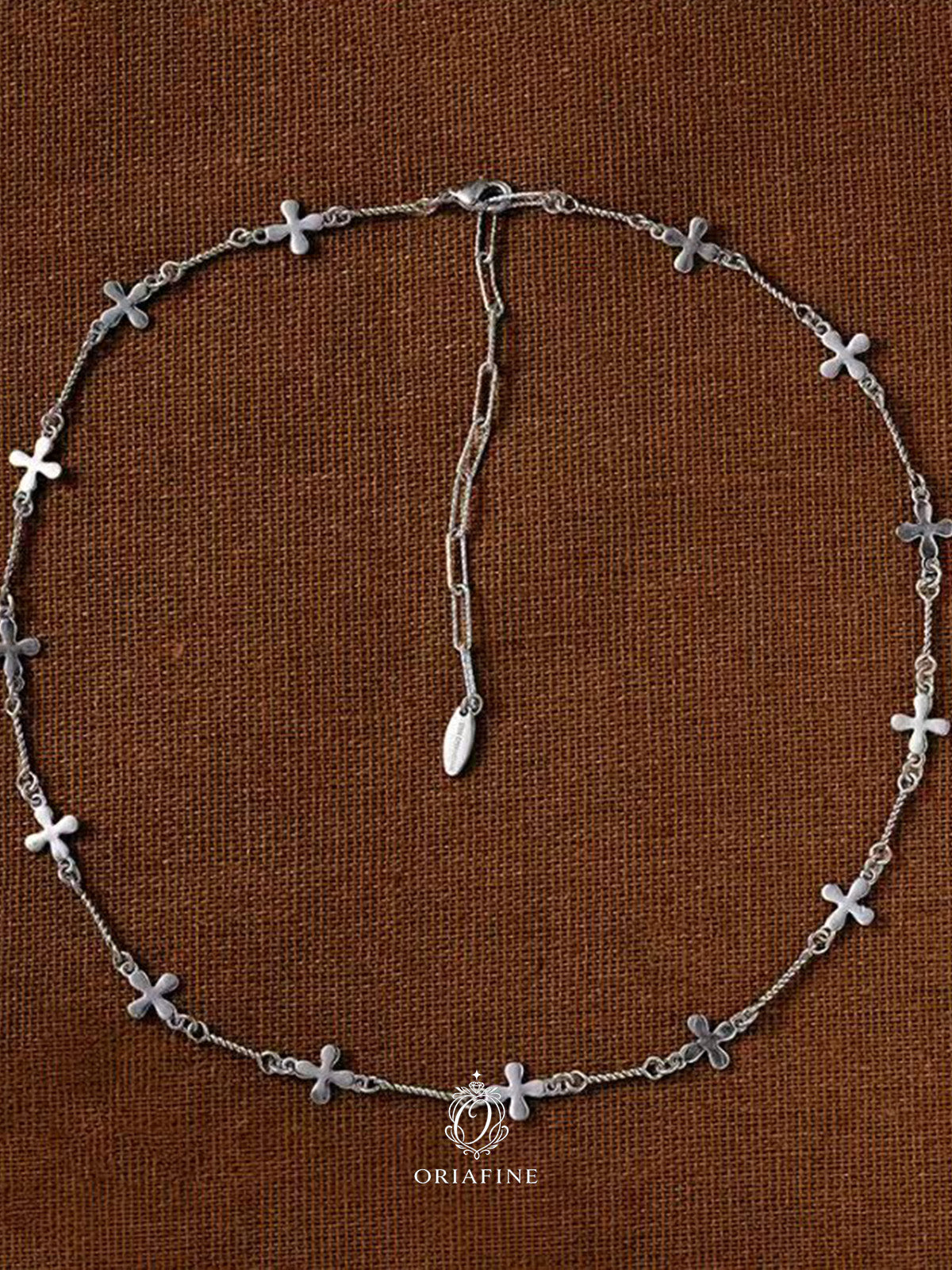 Silvara Cross Bloom Necklace