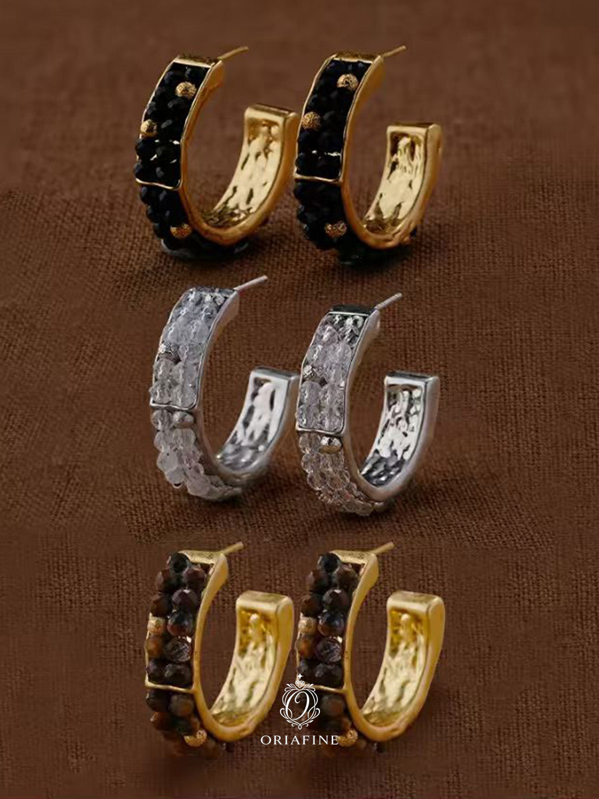 Trivana Beaded Ring Earrings