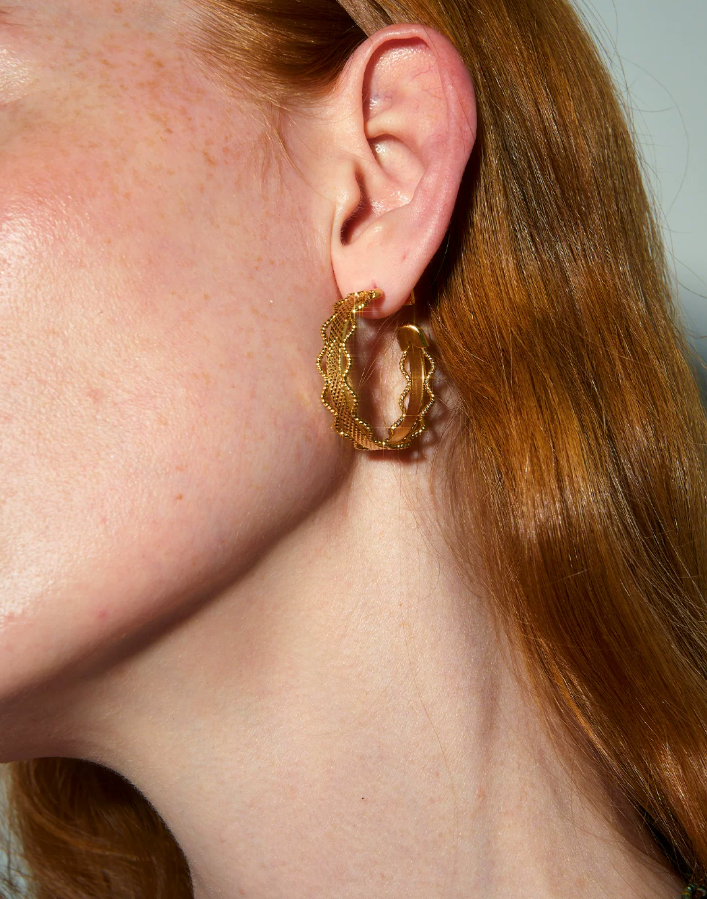 Elarisse Lace Halo Earrings