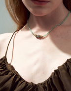 Azure Song Beaded Choker Necklace