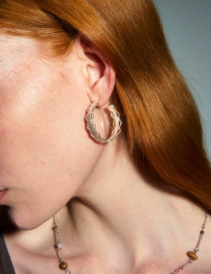 Elarisse Lace Halo Earrings