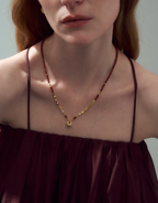Nerissa Red Agate Strand Necklace
