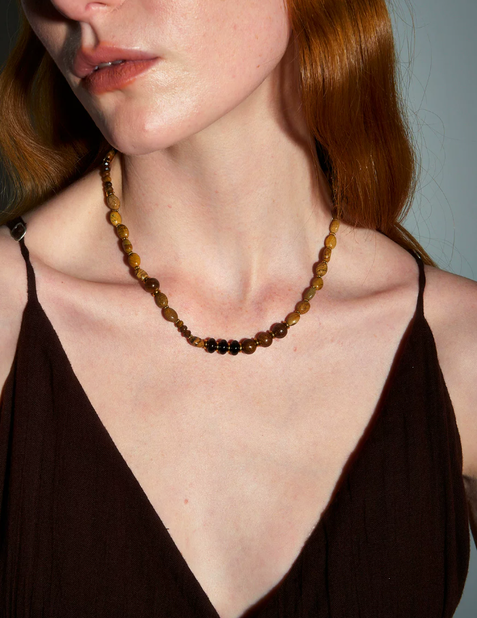 Terranova Jasper Wood Necklace