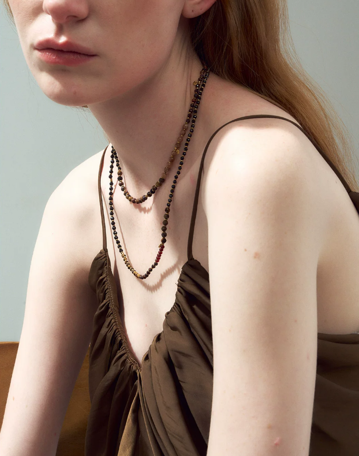 Tigrisse Agate Layered Necklace
