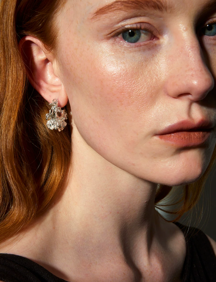 Lunelle Vintage Circle Drop Earrings