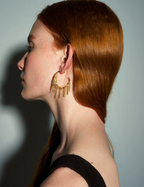 Solmare Tassel Hoop Earrings