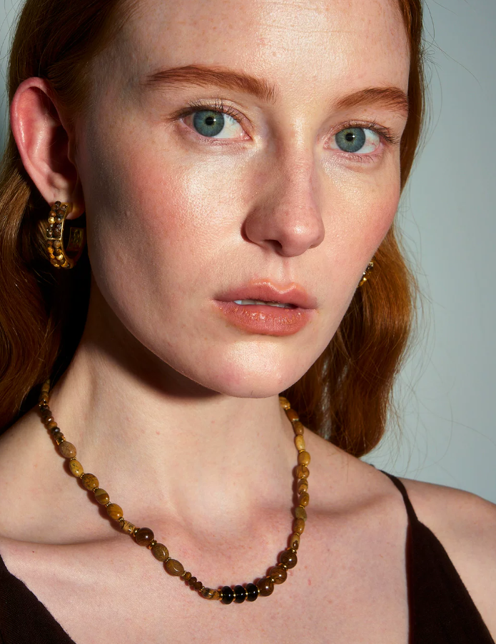 Terranova Jasper Wood Necklace
