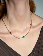 Mosaic Ember Stone Necklace
